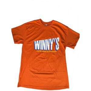 Winny's The Breakfast of Champions Orange T-Shirt Size M Bradley Martyn Merch